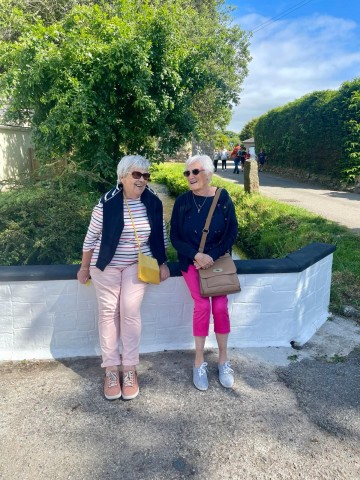 Enjoying the sunshine at the Duck Races